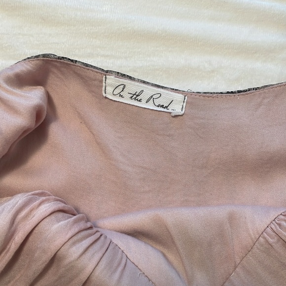 On the Road Paisley Print Dress in Pink & Gray - Size: S - Picture 4 of 5